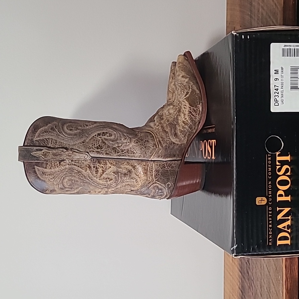 Women's Dan Post Tan Leather Boots - Size 9